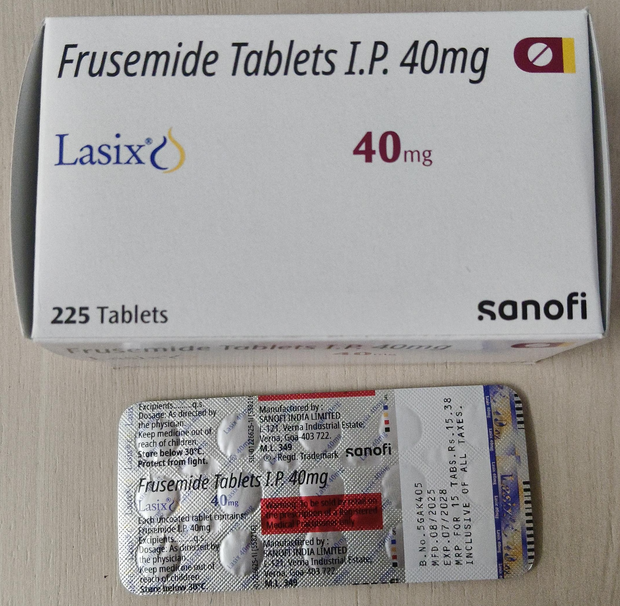 Lasix(ラシックス) 40mg 240錠　成分フロセミド